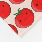 Niedlicher Cartoon Tomato Pattern Fleecedecke (Ecke)