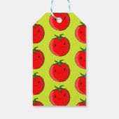 Niedlicher Cartoon Tomato Pattern Geschenkanhänger (Rückseite)