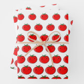 Niedlicher Cartoon Tomato Pattern Geschenkpapier Set (Beispiel)