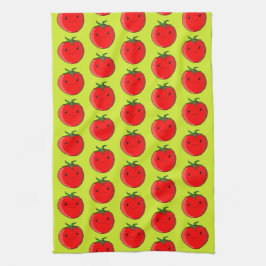 Niedlicher Cartoon Tomato Pattern Geschirrtuch