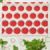 Niedlicher Cartoon Tomato Pattern Geschirrtuch (Gefaltet)