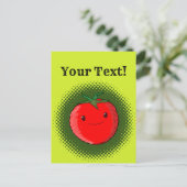 Niedlicher Cartoon Tomato Zeichnend Postkarte (Stehend Vorderseite)