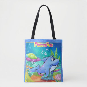Niedlicher Cartoon Totbeutel mit Cartoon Delphin Tasche