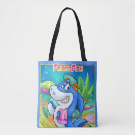 Niedlicher Cartoon Totbeutel mit Cartoon Strandhai Tasche
