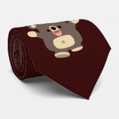 Niedlicher Cartoon trägt Krawatte (Gerollt)