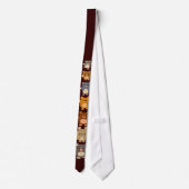 Niedlicher Cartoon trägt Krawatte (Rückseite)