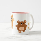 Niedlicher Cartoon trägt Tasse 3 (VorderseiteRechts)