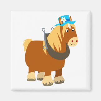 Niedlicher Cartoon Trait Breton Horse Magnet