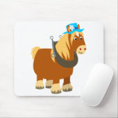 Niedlicher Cartoon Trait Breton Horse Mousepad (Mit Mouse)