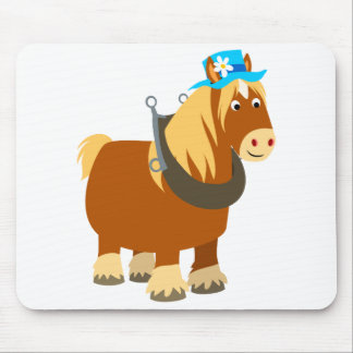 Niedlicher Cartoon Trait Breton Horse Mousepad
