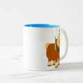 Niedlicher Cartoon Trait Breton Horse Tasse (VorderseiteRechts)