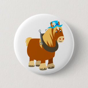 Niedlicher Cartoon Trait Breton Horst Button Abzei