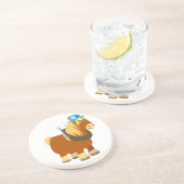 Niedlicher Cartoon Trait Breton Pferd Untersetzer (Seite)