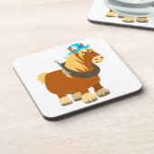 Niedlicher Cartoon Trait Breton Untersetzer Set (Linke Seite)