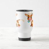 Niedlicher Cartoon Trotting Cow Tasse (Mittel)