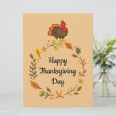 Niedlicher Cartoon Türkei Karte (Stehend Vorderseite)