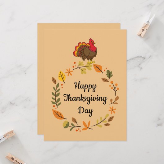 Niedlicher Cartoon Türkei Karte (Vorderseite/Rückseite Beispiel)