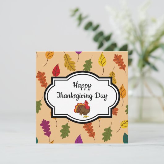 Niedlicher Cartoon Türkei Karte (Stehend Vorderseite)