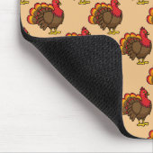 Niedlicher Cartoon Türkei Mousepad (Ecke)