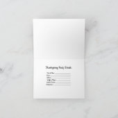 Niedlicher Cartoon Türkei | Personalisieren Ankündigung (Innenseite)