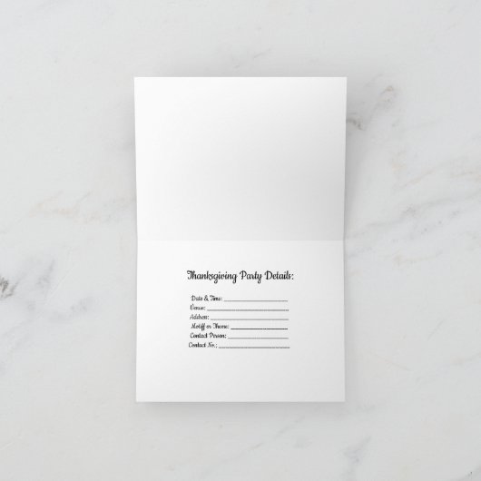 Niedlicher Cartoon Türkei | Personalisieren Ankündigung (Innenseite)