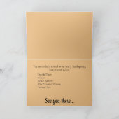 Niedlicher Cartoon Türkei | Personalisieren Einladung (Innenseite)