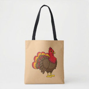 Niedlicher Cartoon Türkei Tasche