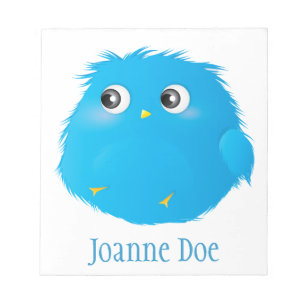 Niedlicher Cartoon Twittie Bird Notizblock