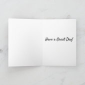 Niedlicher Cartoon Ugly Brown Hund Geburtstag Karte (Innenseite)