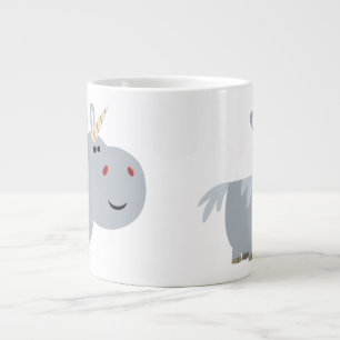 Niedlicher Cartoon Unicorn Jumbo Tasse