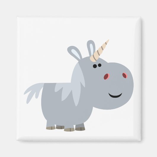Niedlicher Cartoon Unicorn Magnet (Vorne)