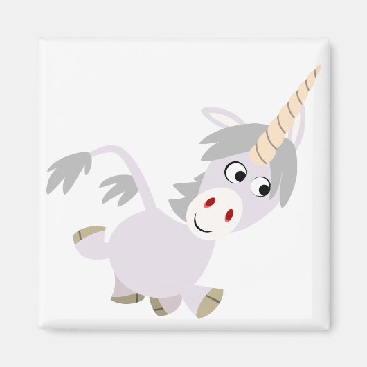 Niedlicher Cartoon Unicorn Magnet (Vorne)