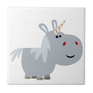 Niedlicher Cartoon Unicorn Tile Fliese