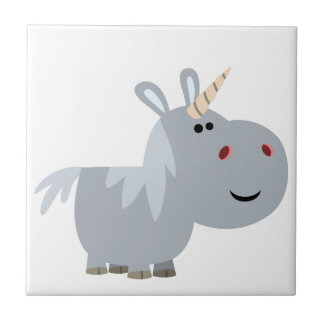 Niedlicher Cartoon Unicorn Tile Fliese