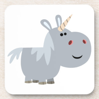 Niedlicher Cartoon Unicorn Untersetzer Set