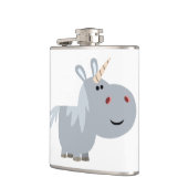 Niedlicher Cartoon Unicorp Hip Flask Flachmann (Links)