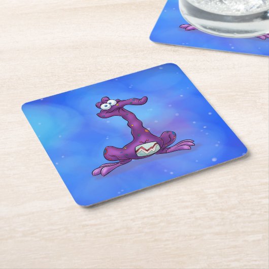 Niedlicher Cartoon-Untersetzer Rechteckiger Pappuntersetzer (angewinkelt)