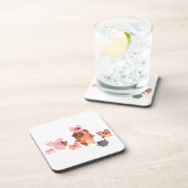 Niedlicher Cartoon Untersetzer  Set (Rechte Seite)