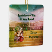 Niedlicher Cartoon - Urlaub mit Bulldoggen Keramikornament (Rechts)