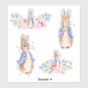 Niedlicher Cartoon Vintag Ostern Bunny Rabbit Stic Aufkleber