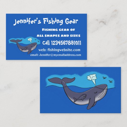 Niedlicher Cartoon Visitenkarte (Vorne/Hinten)