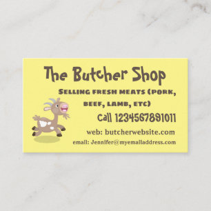 Niedlicher Cartoon Visitenkarte