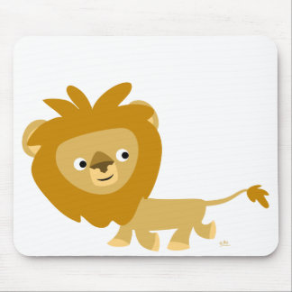 Niedlicher Cartoon Walking Lion Mousepad