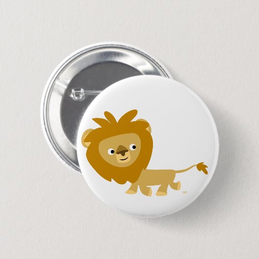 Niedlicher Cartoon Walkman Lion Button Abzeichen (Vorne & Hinten)