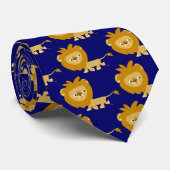 Niedlicher Cartoon Wanderung LöwenKrawatte Krawatte (Gerollt)