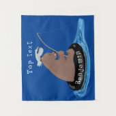 Niedlicher Cartoon Wandteppich (Vorderseite)