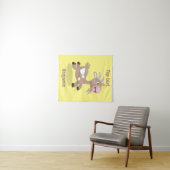 Niedlicher Cartoon Wandteppich (Beispiel (Horizontal))