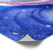 Niedlicher Cartoon Wasserfarbe Poster (Ecke)