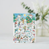 Niedlicher Cartoon Weihnachten Eisbär Penguin Part (Stehend Vorderseite)