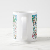 Niedlicher Cartoon Weihnachten Eisbär Penguin Part Jumbo-Tasse (Rückseite)